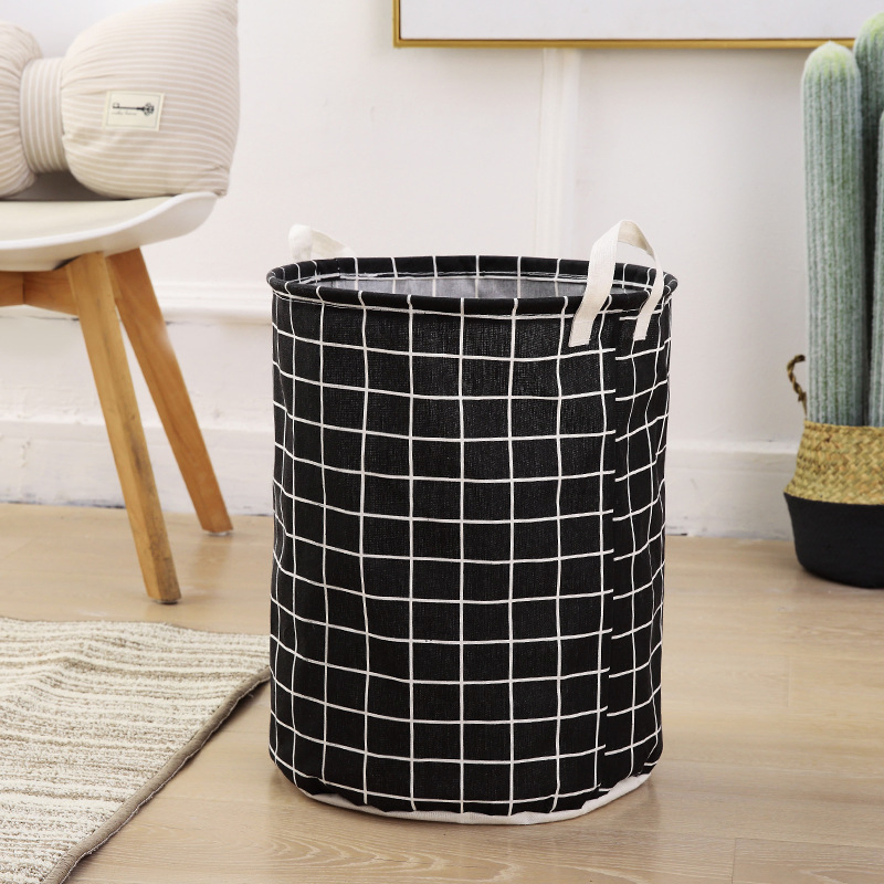 Household Fabric Dirty Clothes Basket Toy Clothes Storage Basket Laundry Basket