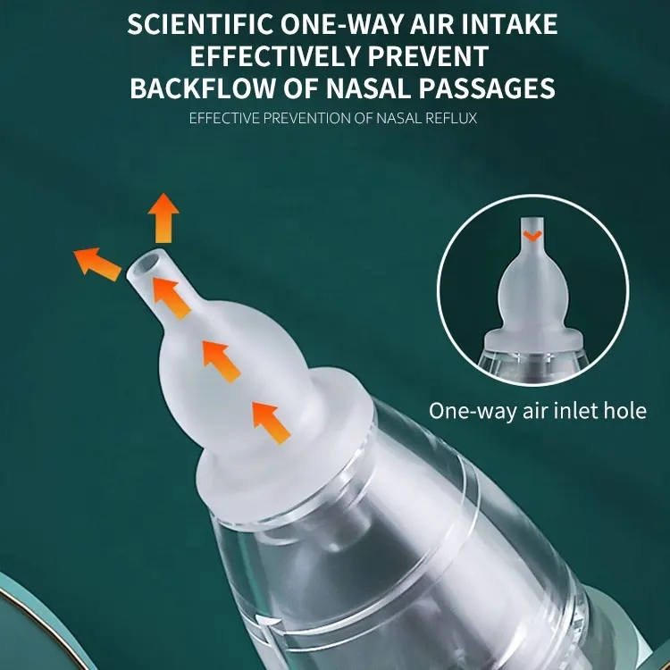 Baby Nasal Aspirator Safety Nose Cleaner Silicone Baby Nasal Aspirator Nose Sucker Aspirator