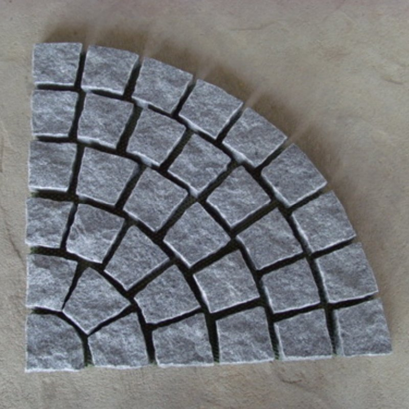 Wholesale Pavement Stone Paving Sesame White Granite Cobble Stone
