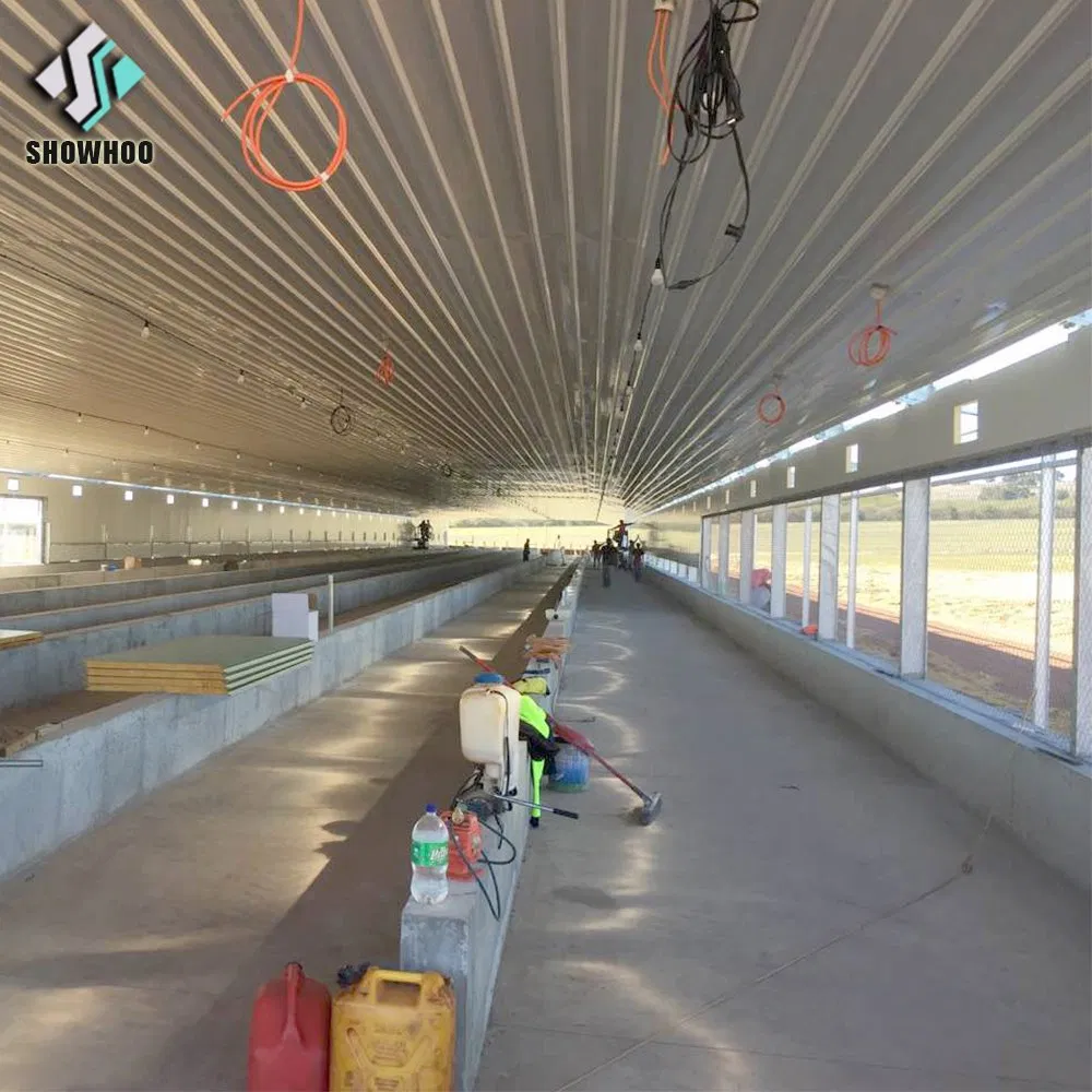 Prefabricated Steel Poultry Barns Farm Shed Design Industrial Chicken House