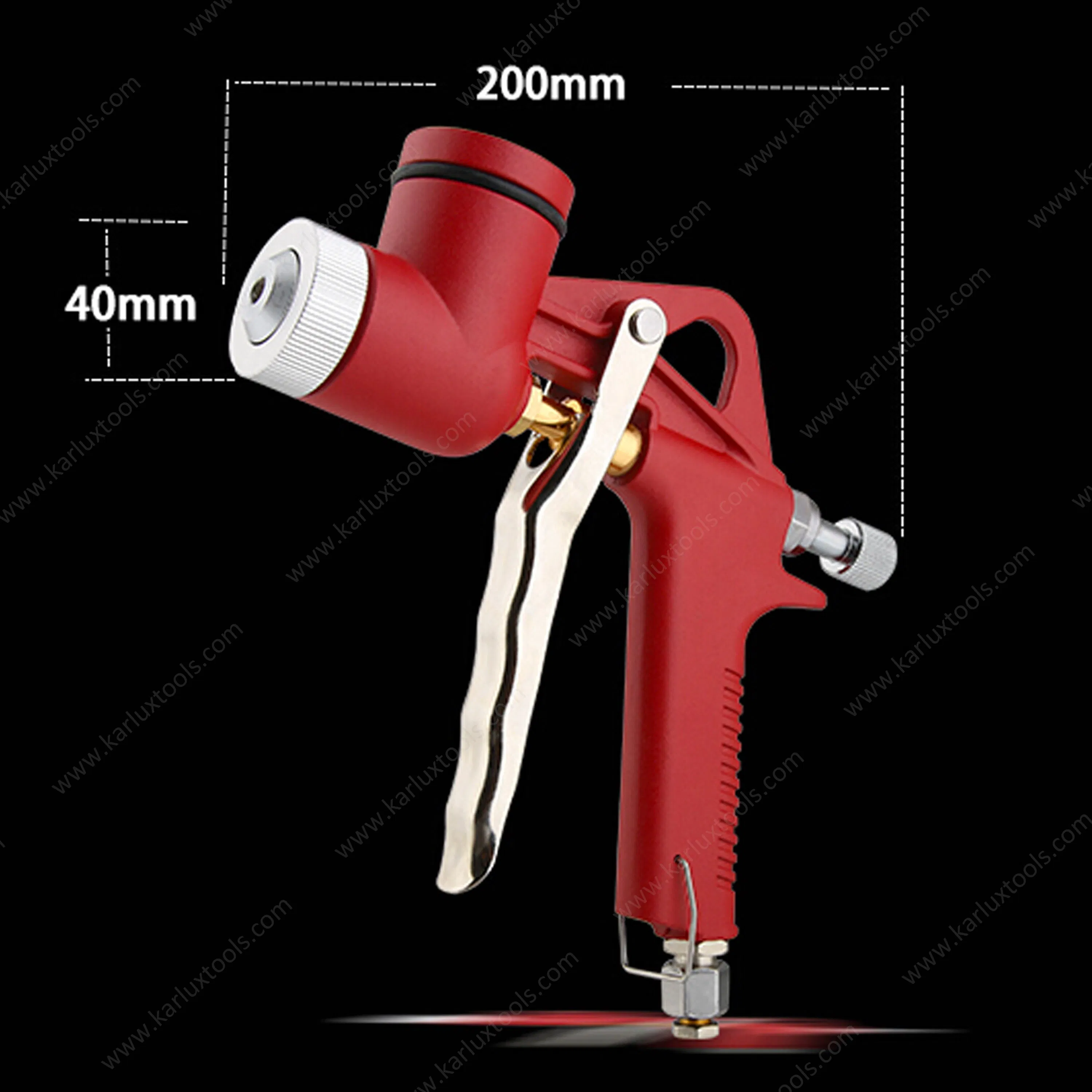 Пневматический краскопульт с квадратной воронкой, 3 сопла