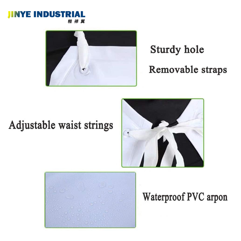 PVC Waterproof Washable Smock Apron Reusable Plastic Aprons