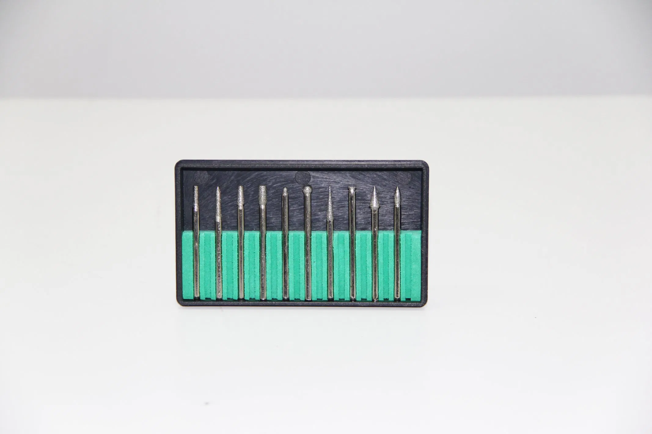 High Quality 3mm Shank 10 PCS Diamond Mounted Points