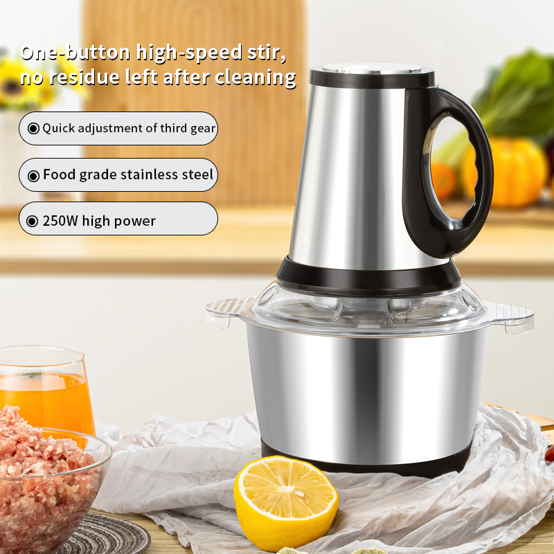 Factory Meat Grinder 2L-3L Household Meat Chopper 2 Speeds for Vegetables Chopper