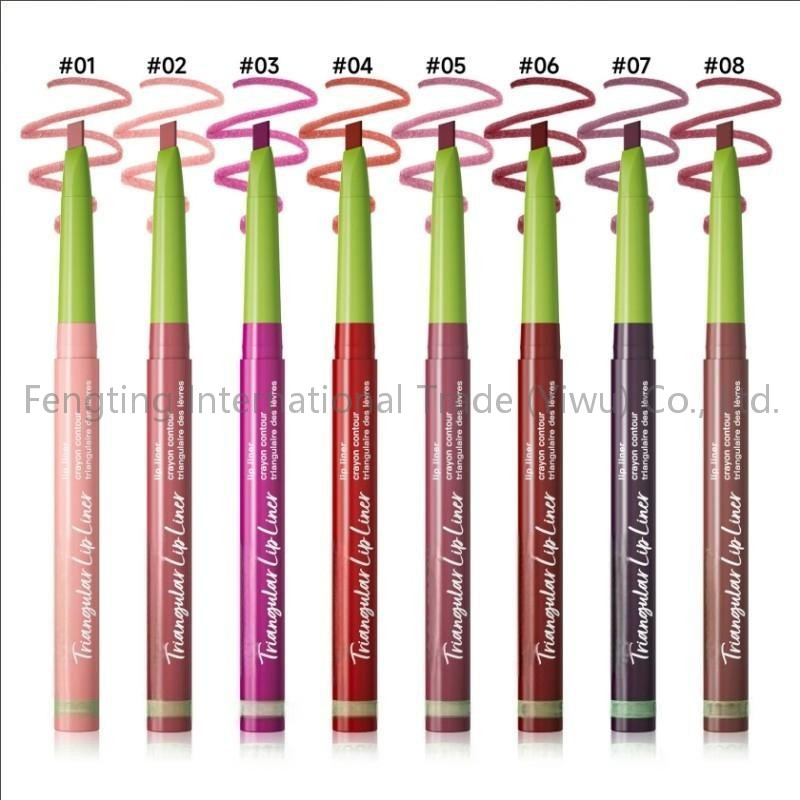 8 Color Vegan Custom Logo Lip Liner Pencil Waterproof Nude Customize Private Label Matte Natural Lip Liner