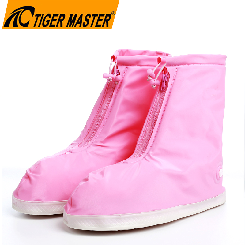 Oil Slip Resistance Waterproof Reusable Transparent PVC Rain Shoes Cover