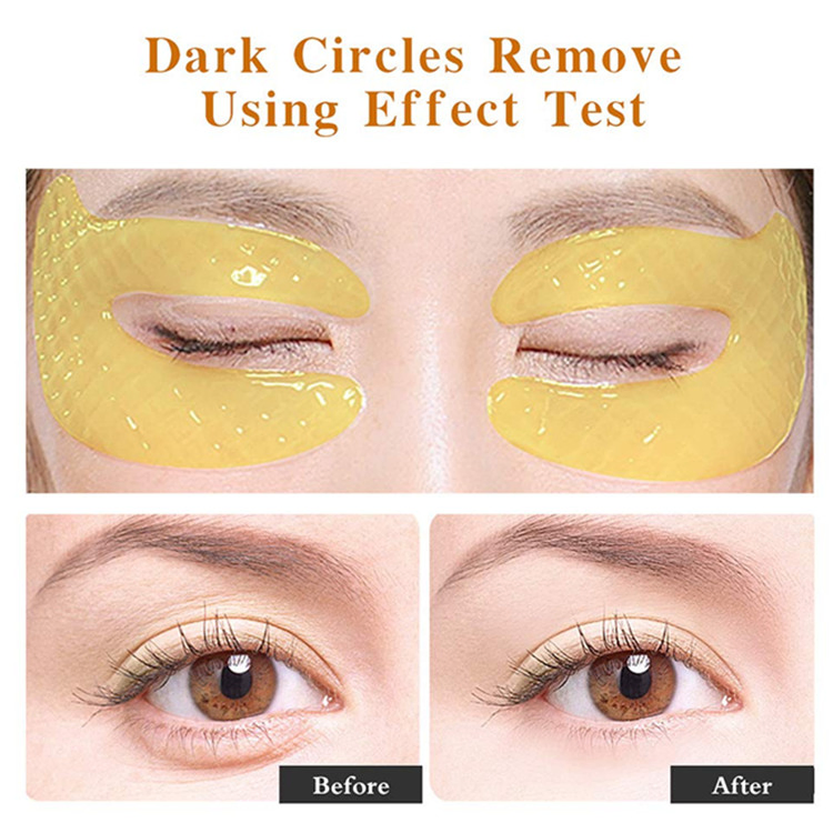 Custom 24K Gold Caviar Collagen Under Eye Patches Eye Anti-Wrinkle Treatment Mask