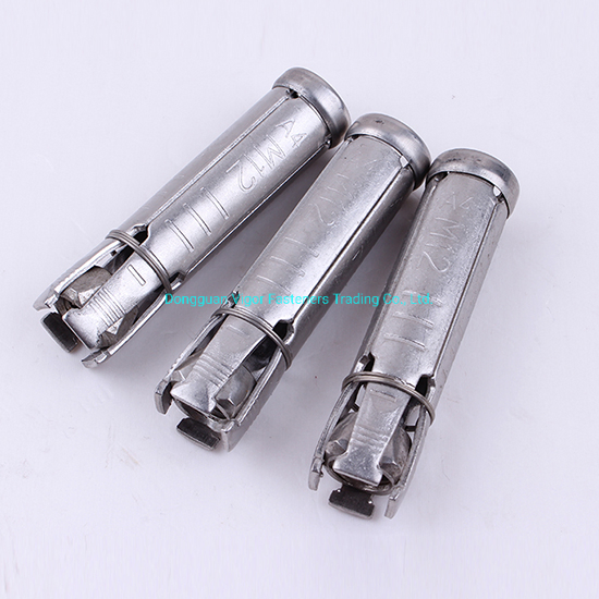 Shield Anchor 4-Segments Type Four Anchor Four Pieces Shield Anchor Expansion Bolt Concrete Screw 304 /316 Stainless Steel