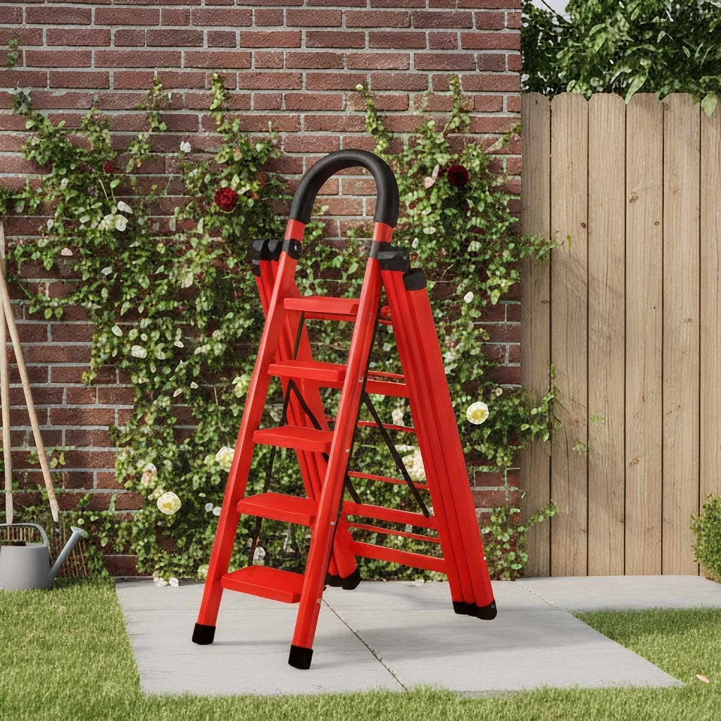 Aluminum Folding Drying Ladder Anti Slip Ladder for Home Space Saving