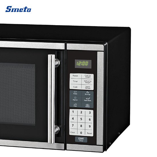 Smeta 110V 20L 700W Black Glass Turntable Digital Control Microwave Oven