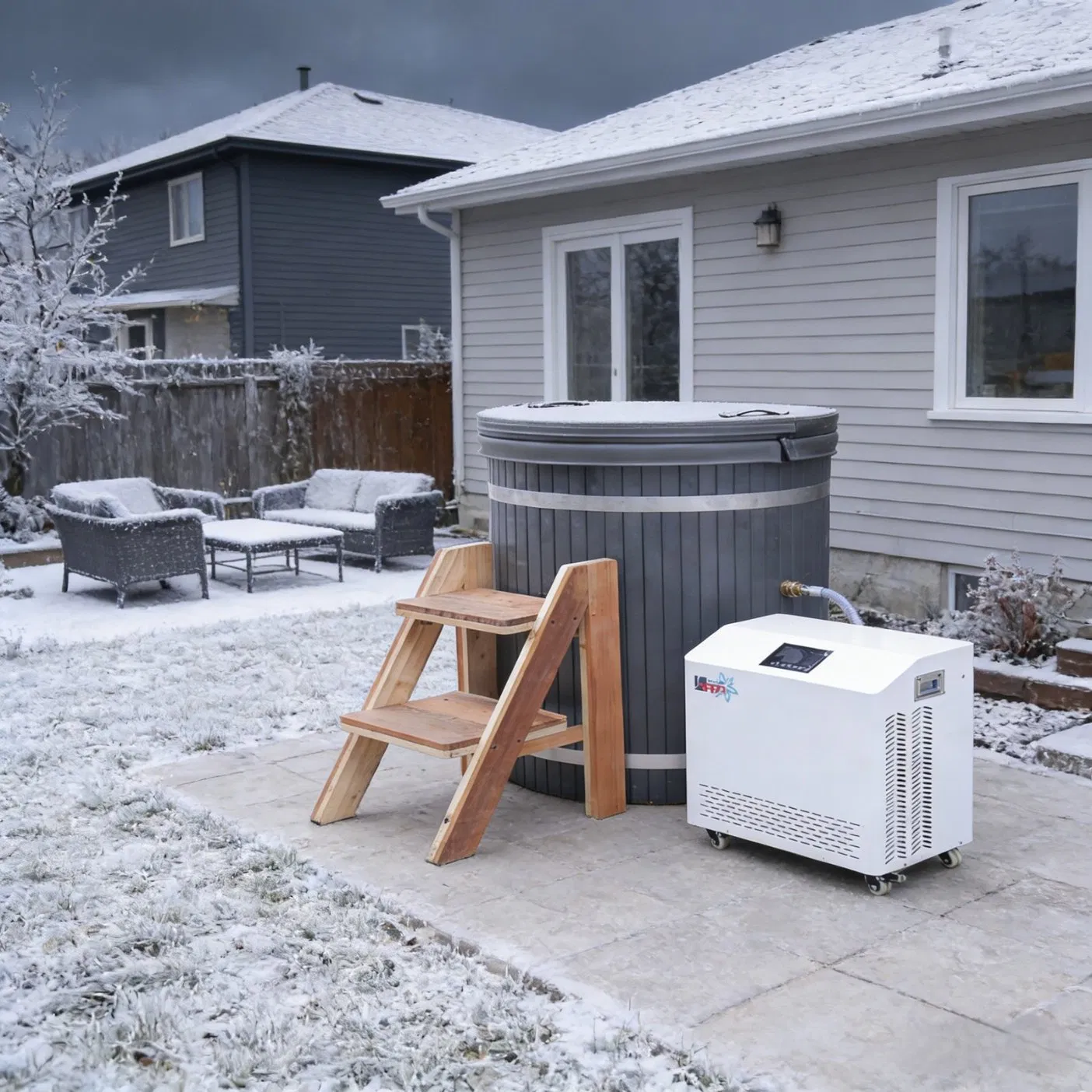 Ванна для ледяного купания Boda с чиллером и насосом