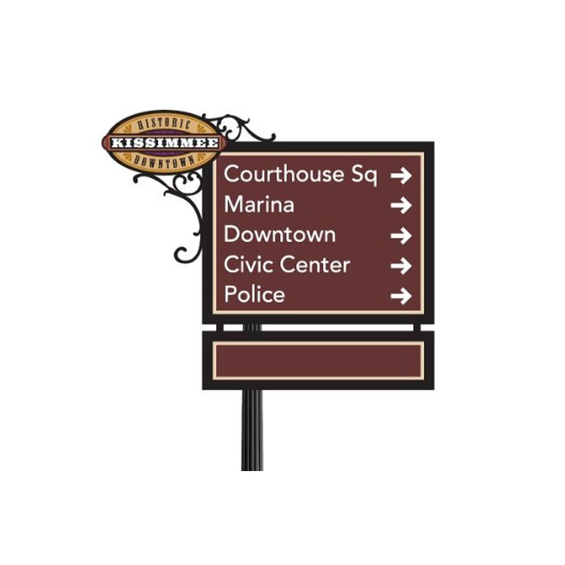 Building Wayfinding Sign Outdoor Road Signs Lights 3D Signs Sample Backlit Wayfinder Signage