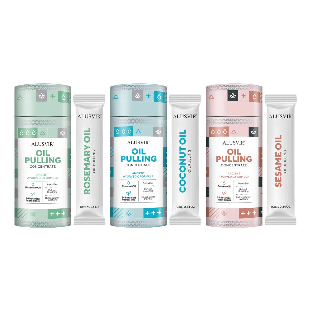 Teeth Whitening Mouthwash Coconut Peppermint Sesame Oil Oral Care Solution Premium