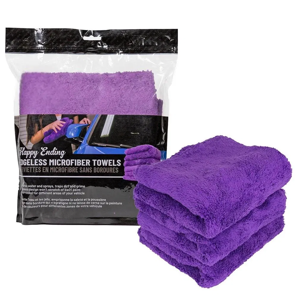 Super Soft Coral Fleece 550 GSM Edgeless Microfiber Towels Car Wash Cloth