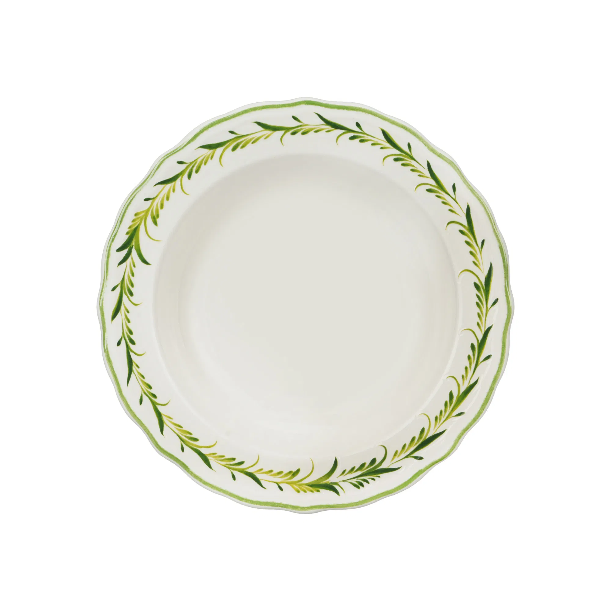 20-Piece Modern Inglaze China Green Dinner Plates Tableware Ceramic Dinnerware Set