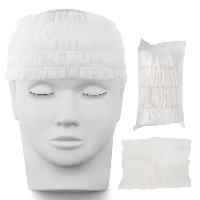 Nonwoven Facial Headband Adjustable for SPA Treatments