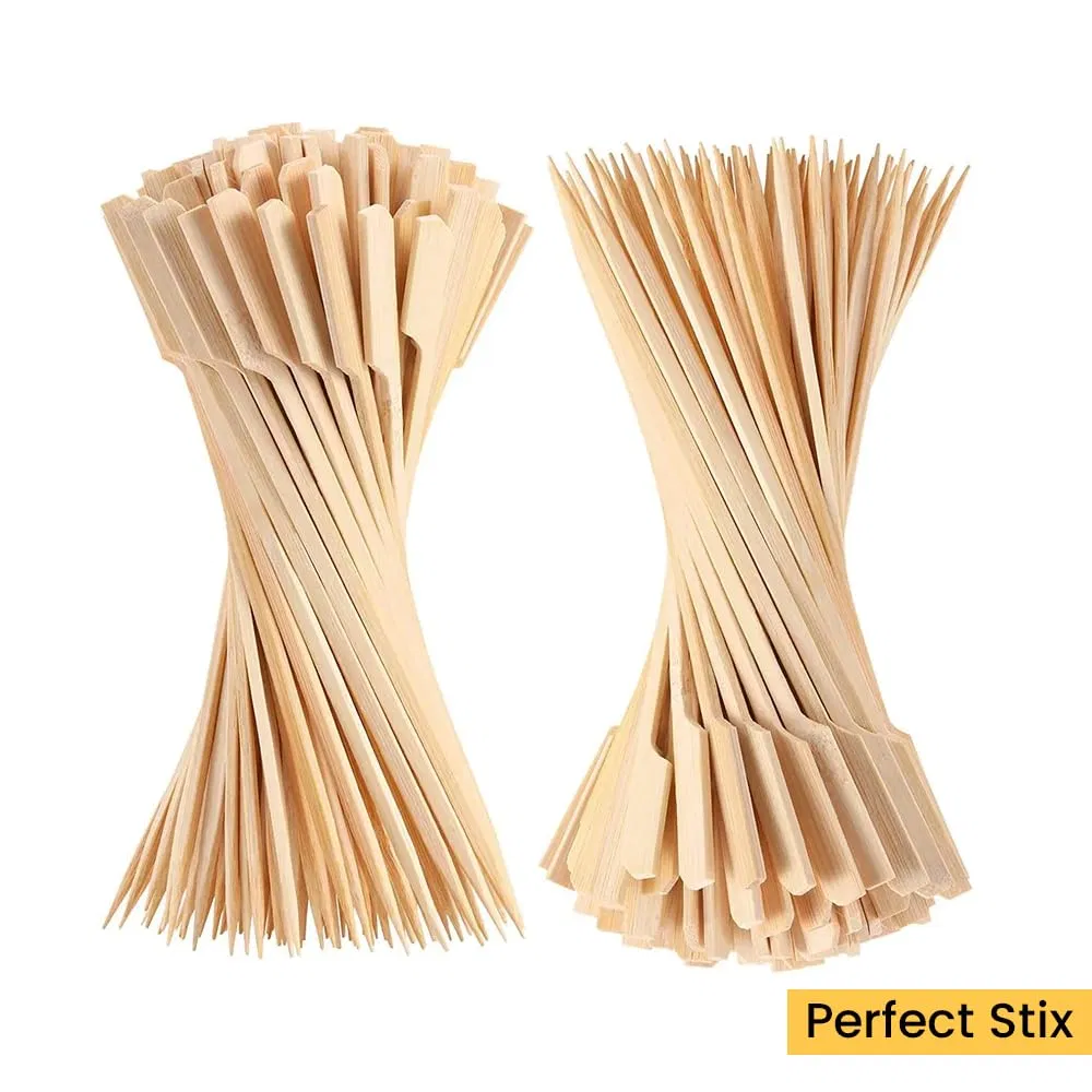 BBQ Bamboo Sticks Barbecue Skewers Natural Tempo Golf Gun Skewer