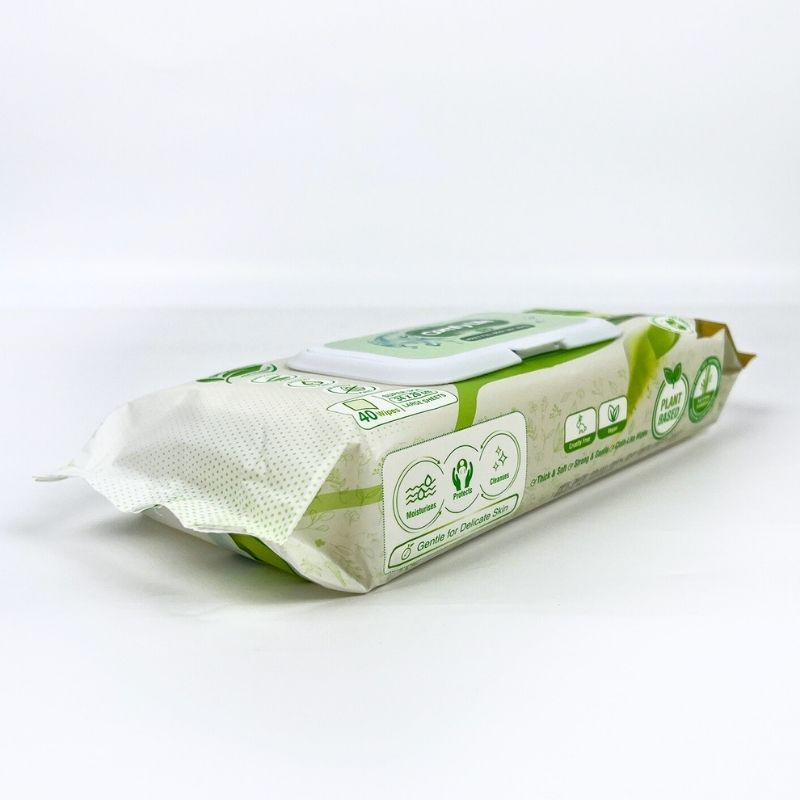 Disposable Plant-Based Cleaning Wipes with Natural Bamboo Large Sheet Wipes