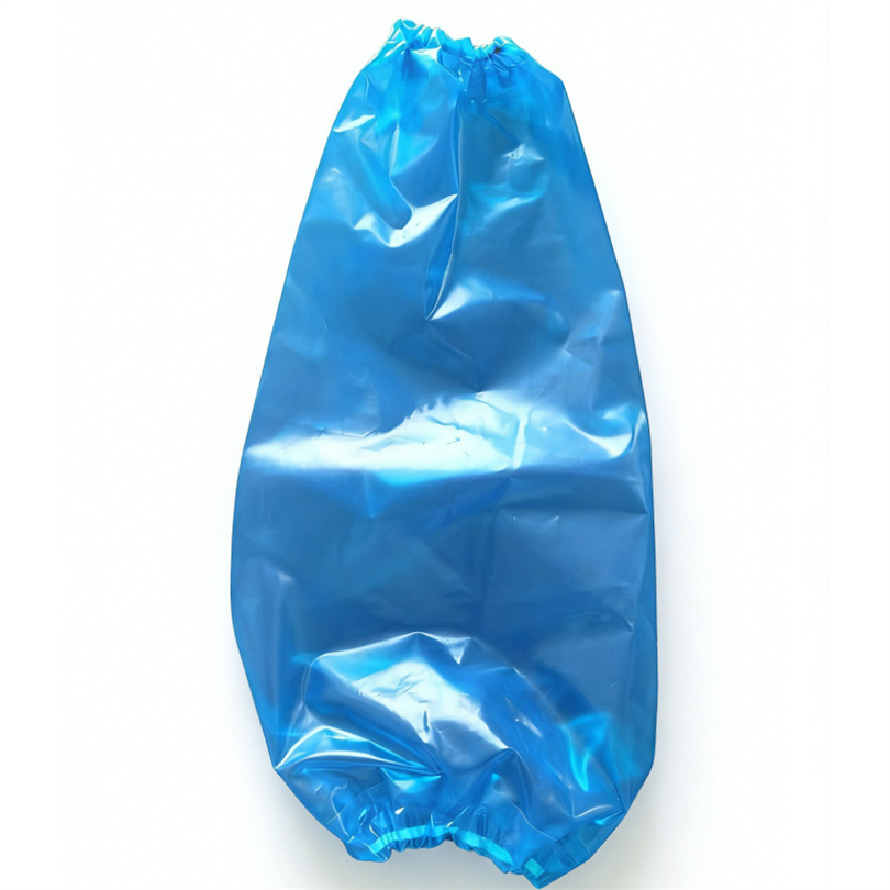 Disposable Nonwoven Polyethylene Arm Sleeve Cover with Knit Cuff