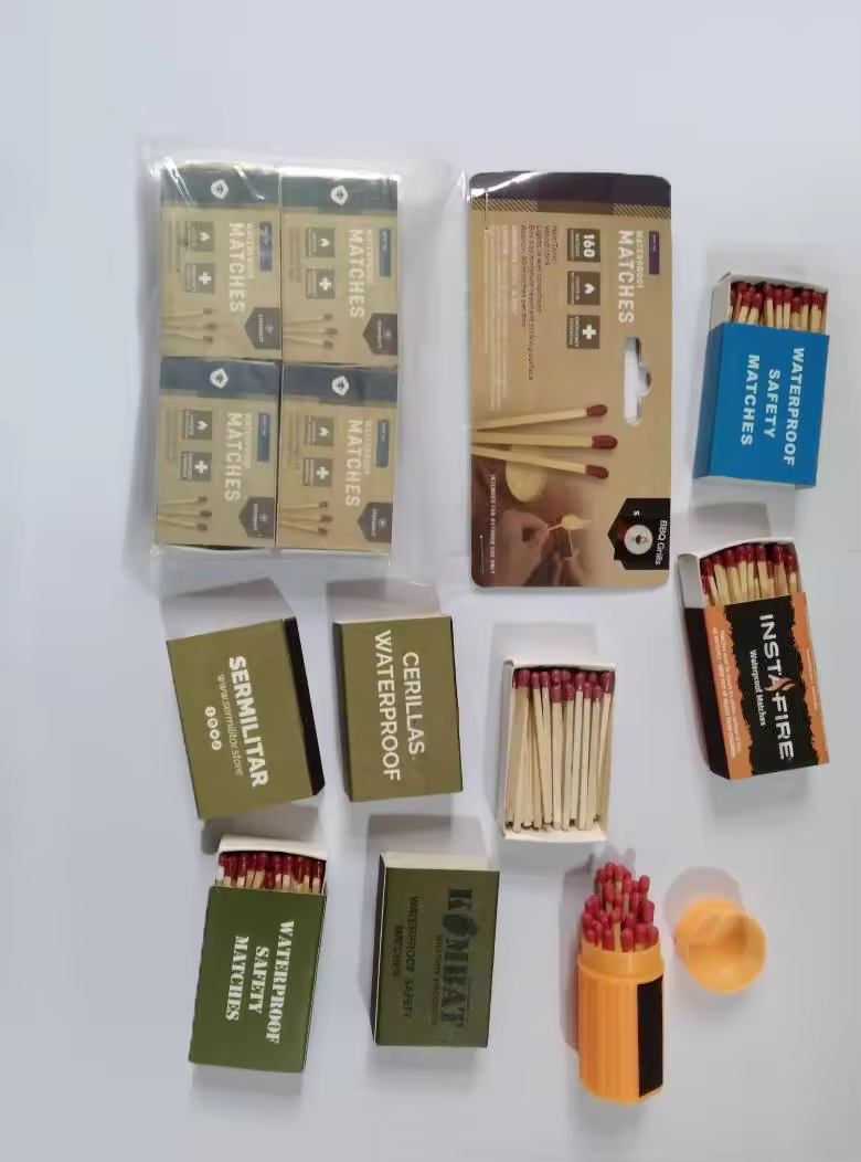 Waterproof&Windproof Matches Smoking Matches Use for Fire up The Barbecue Stove