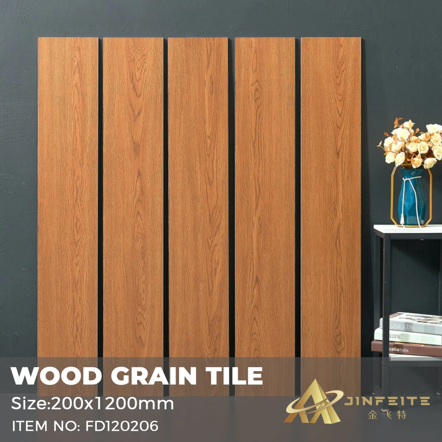 Matt Surface Non-Slip Floor Tile Wooden Look for Outdoor Use Best Price