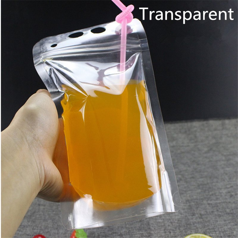 Plastic Beverage Bags Drink Container Drinking Fruit Juice Storage Bag