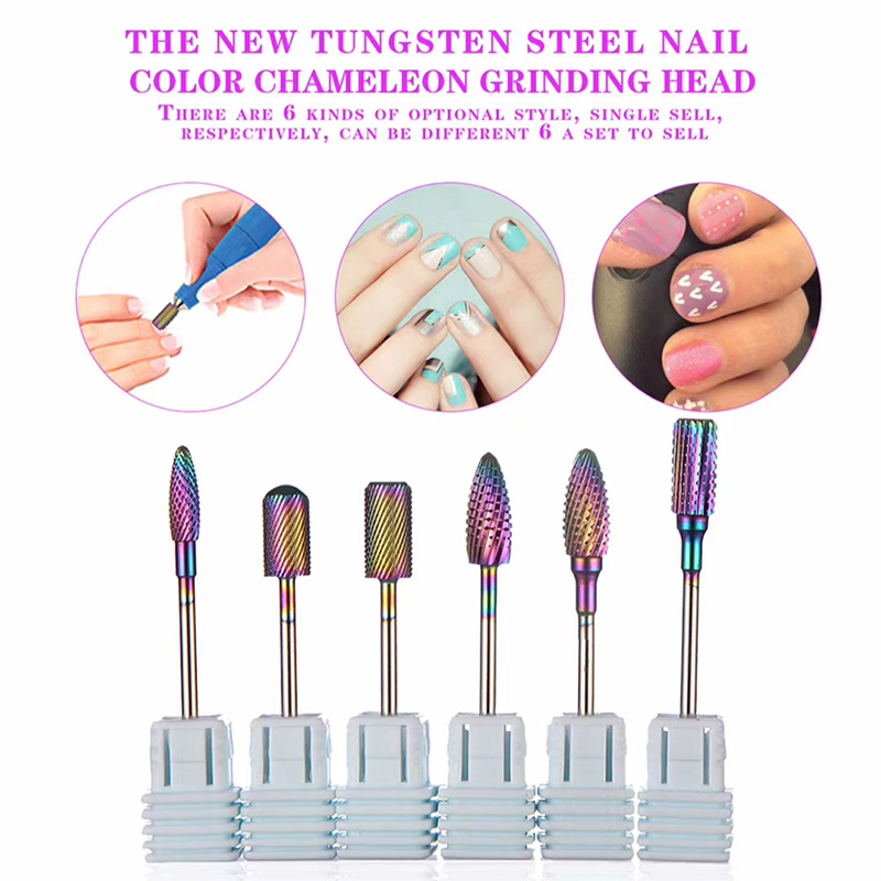 Guyo Electric Carbide Nail Drill Bit Tungsten Nail Filing Bits Manicure