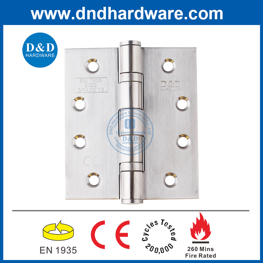 D&D European Style CE SUS201 Fire-Rated Butt Hinge Door Hinge Manufacturer