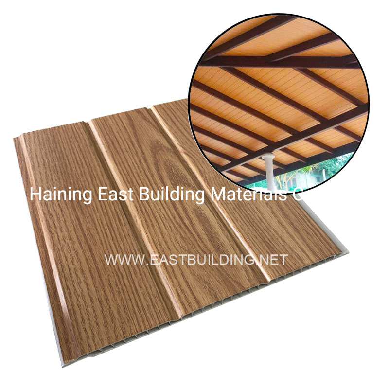 PVC Panels 180mm X 8mm X 2.9m U-Groove Ceiling Cladding Laminated 100% Waterproof Fire Resistant Sheets