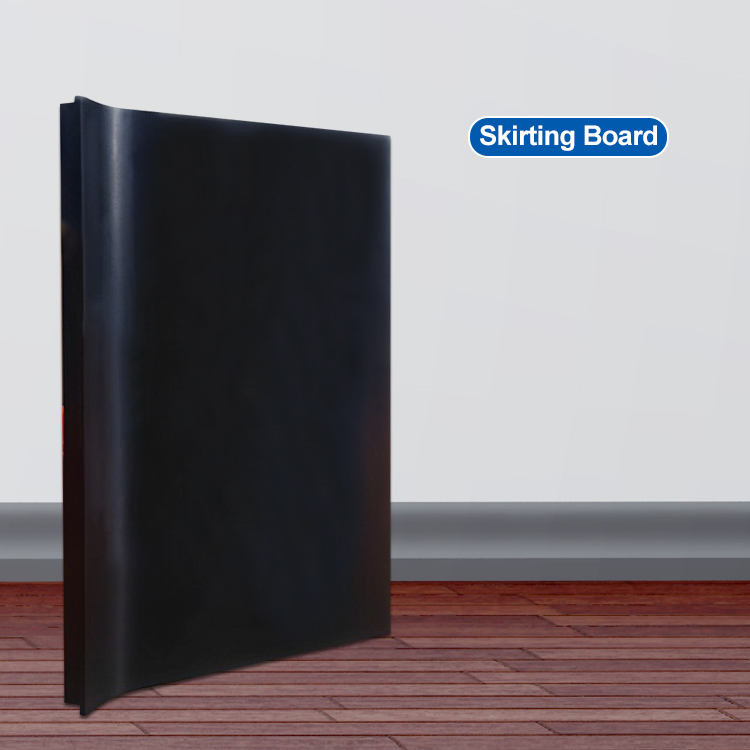 Durable PVC Skirting Board with Corner Connectors for Home Use