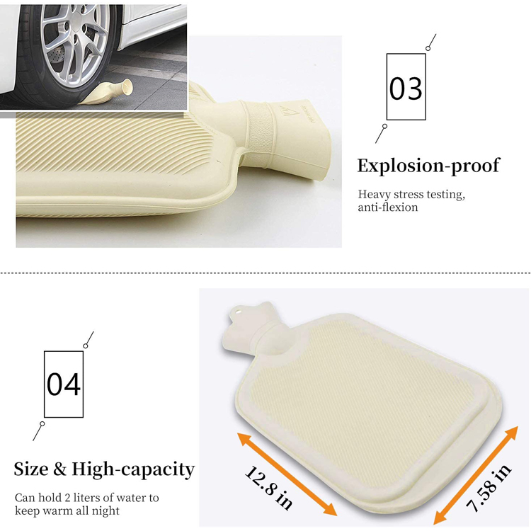 Winter Thermal Sack Therapy Recover Hot Water Bag with or Without Cover