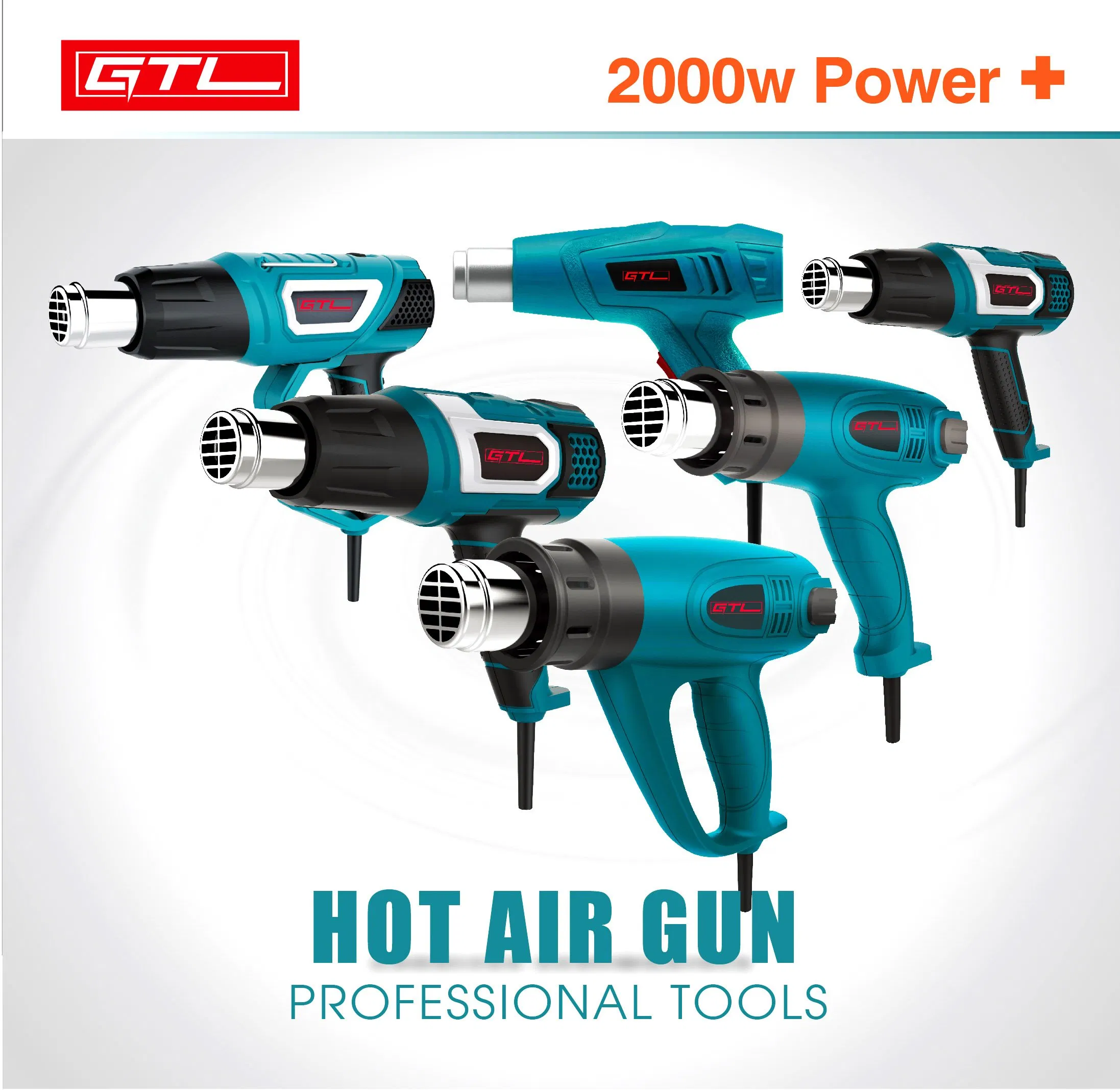 2000W Handheld Heat Gun Adjustable Temperature Hot Air Gun (HG016)