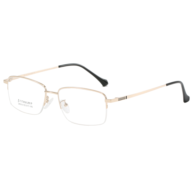 Original Design Square Eye Glasses Male Transparent Acetate Titanium Spectacle Frames