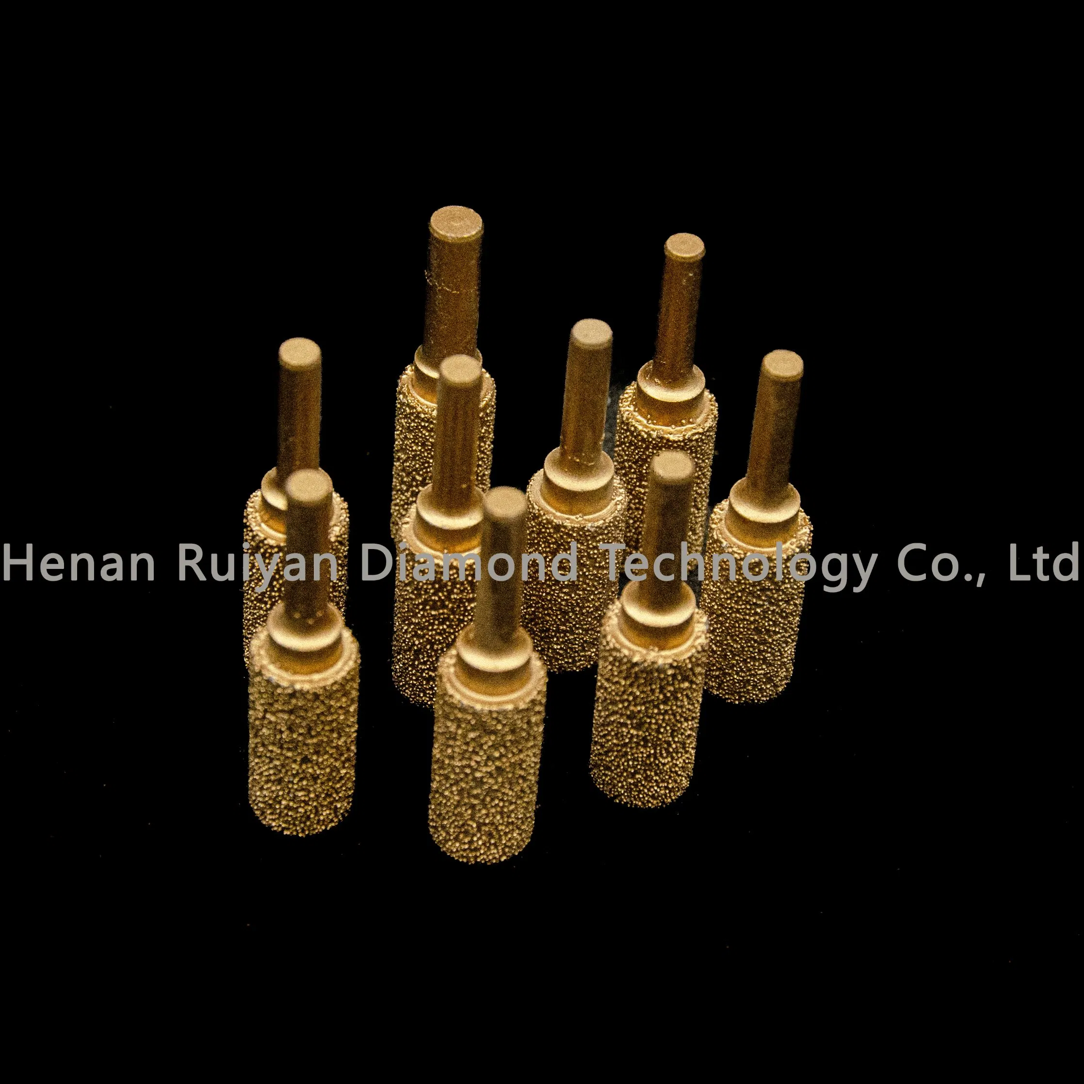 Cylindrical Brazed Diamond Grinding Head for Ceramics, Glass, Quartz