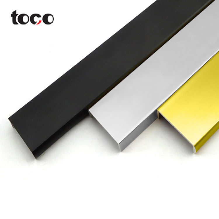 Simple Aluminum Profile Edge Banding Flooring Metal Square Tile Trim