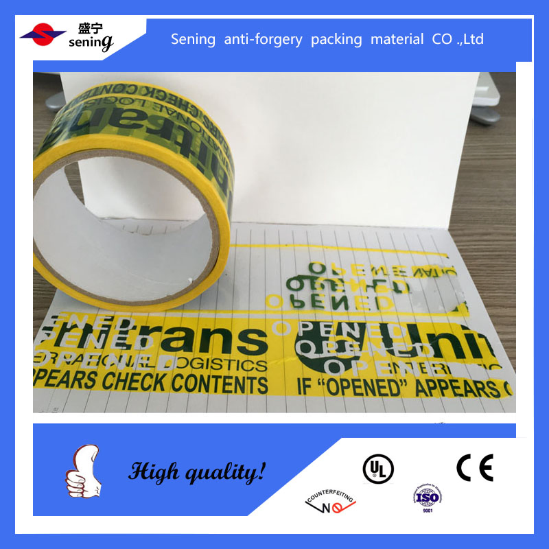 Custom Tamper Evident Security Void Seal Tape