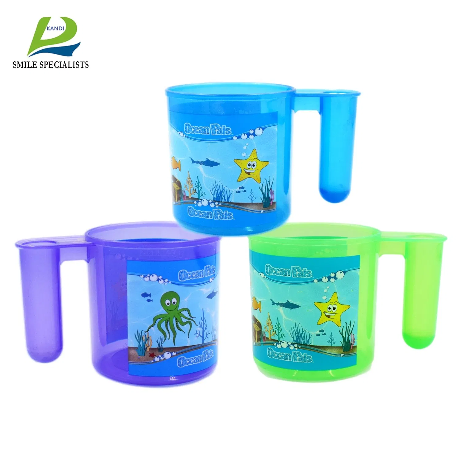 OEM Kids Plastic Mouthwash Cup Portable Toothbrush Holder Gargle Cup