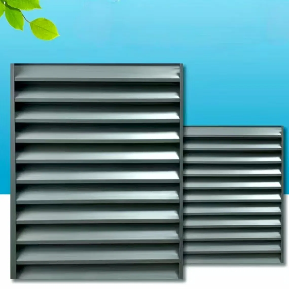Customized Building Design Aluminum Sun Louver Exterior Shutters Horizontal Window Shutters