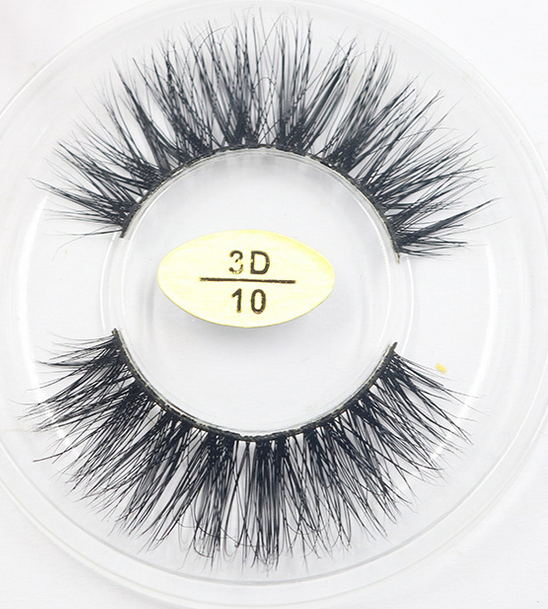 Labor 1 Pair 3D Soft Mink Hair False Eyelashes Handmade Wispy Fluffy Long Lashes Natural Eye for Woman