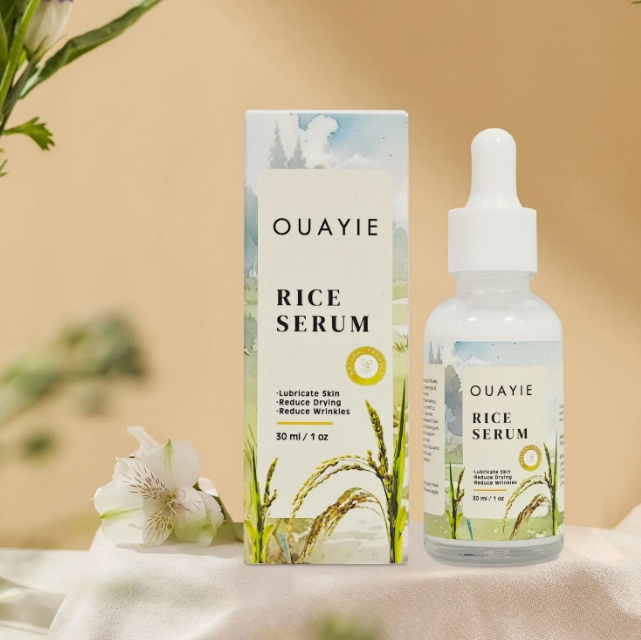 Beauty Cosmetics Rice Hydrating Barrier Serum Brightening Skin Care Serum