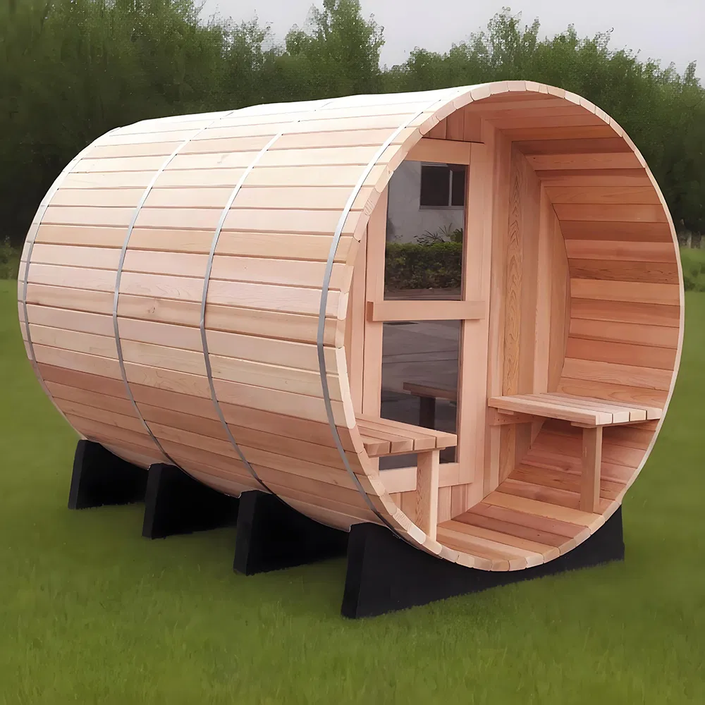 Премиум сауна из массива дерева для улицы