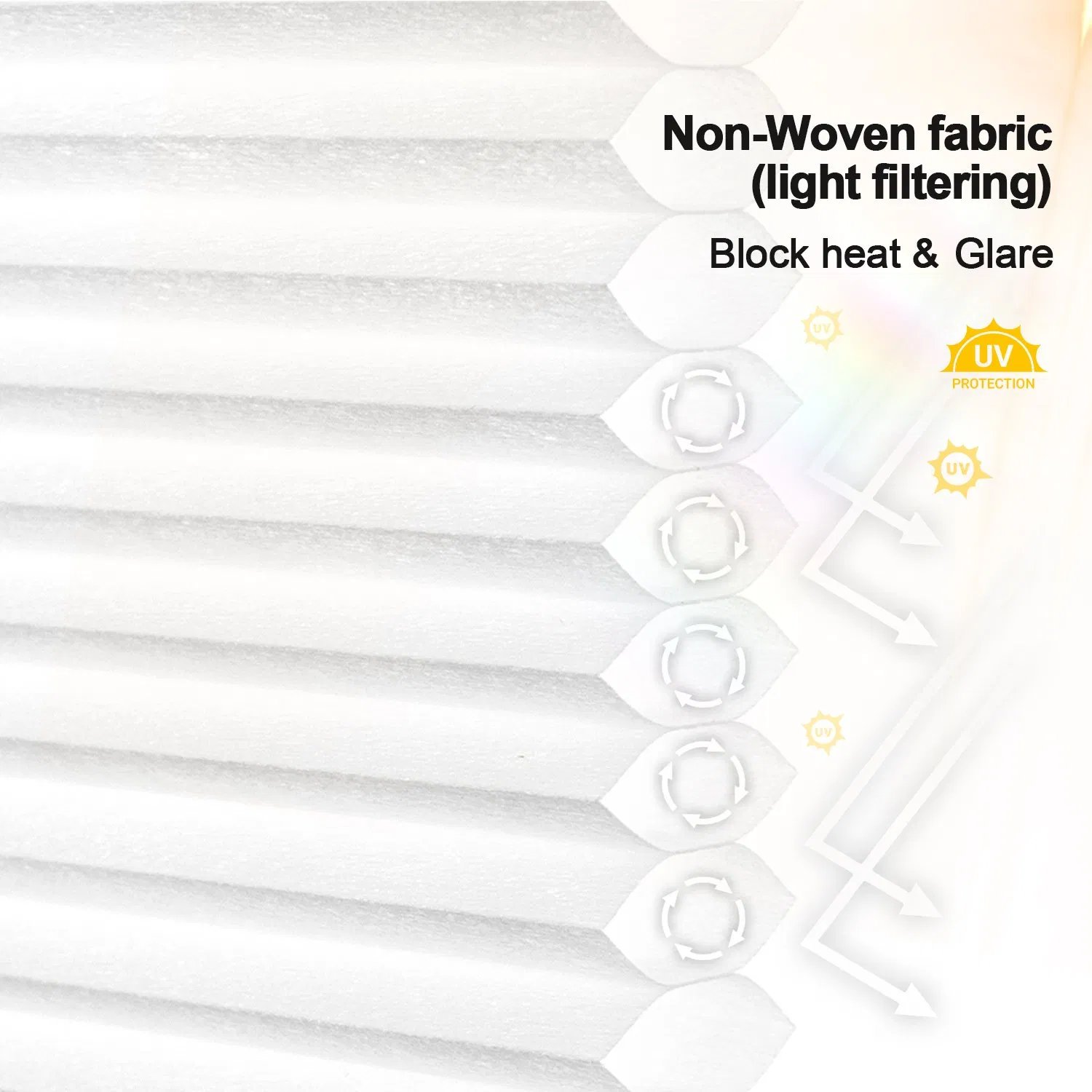 Sisheng Electric Motorized Solar Blind Sunscreen Top Down Bottom up Spring Blackout UV Cellular Honeycomb Shades
