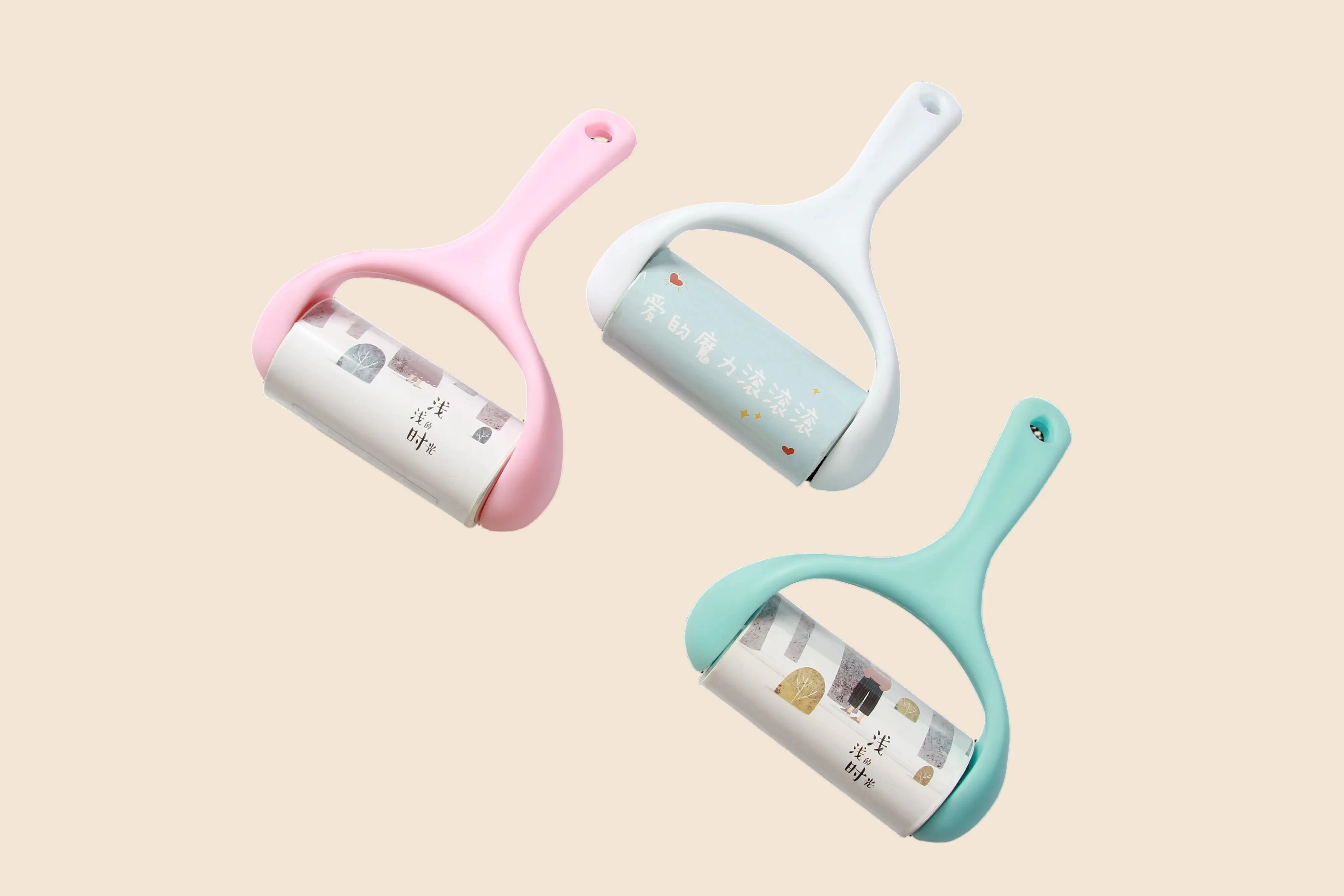 Custom Sticky Lint Dusting Roller Remove Hair for Cleaning Clothes