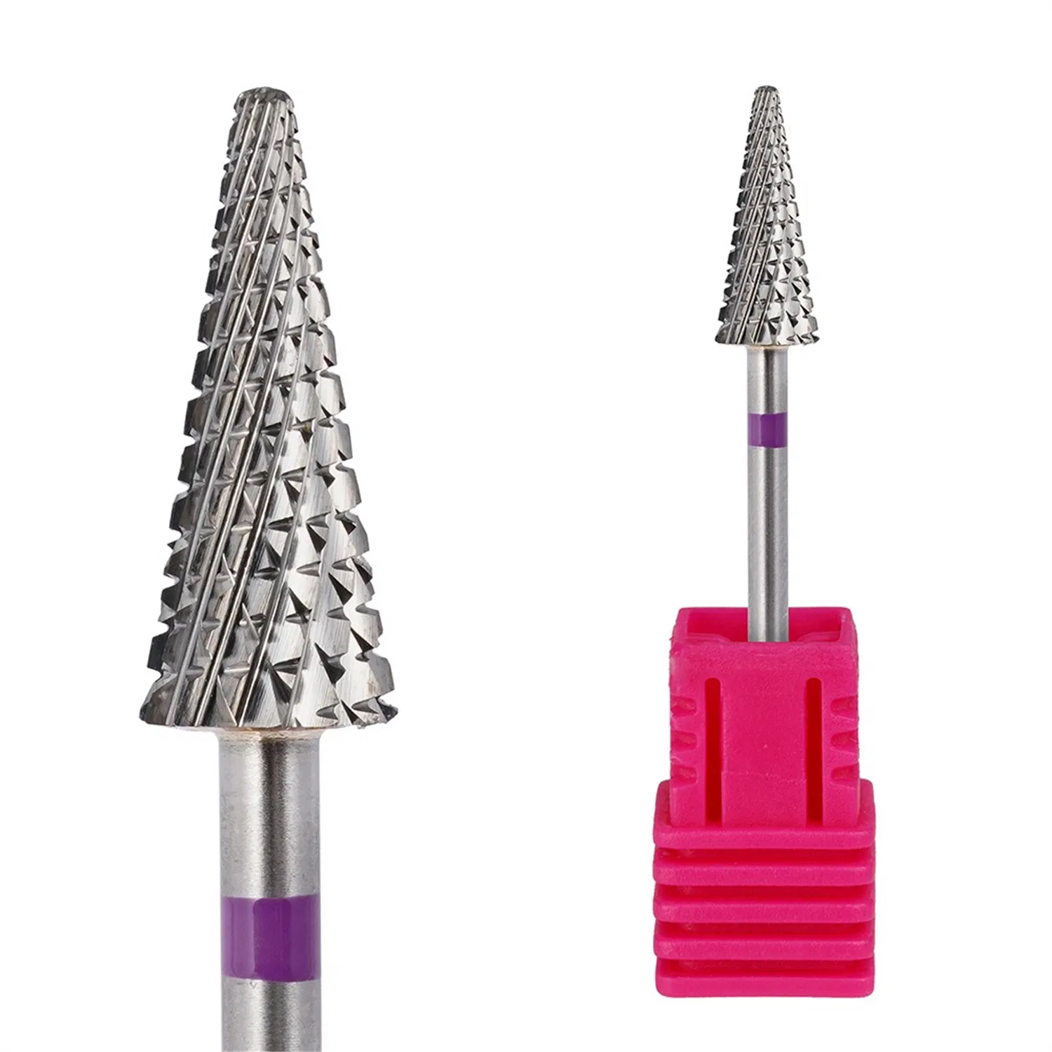 Upgraded Flame/Cone Bits Uncoated Professional Bits High Quality Customized Nail Burr Tungsten Carbide Nail Drill Bit