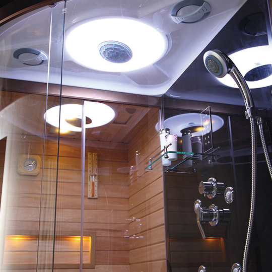 Комбинированная сауна с паром и душем