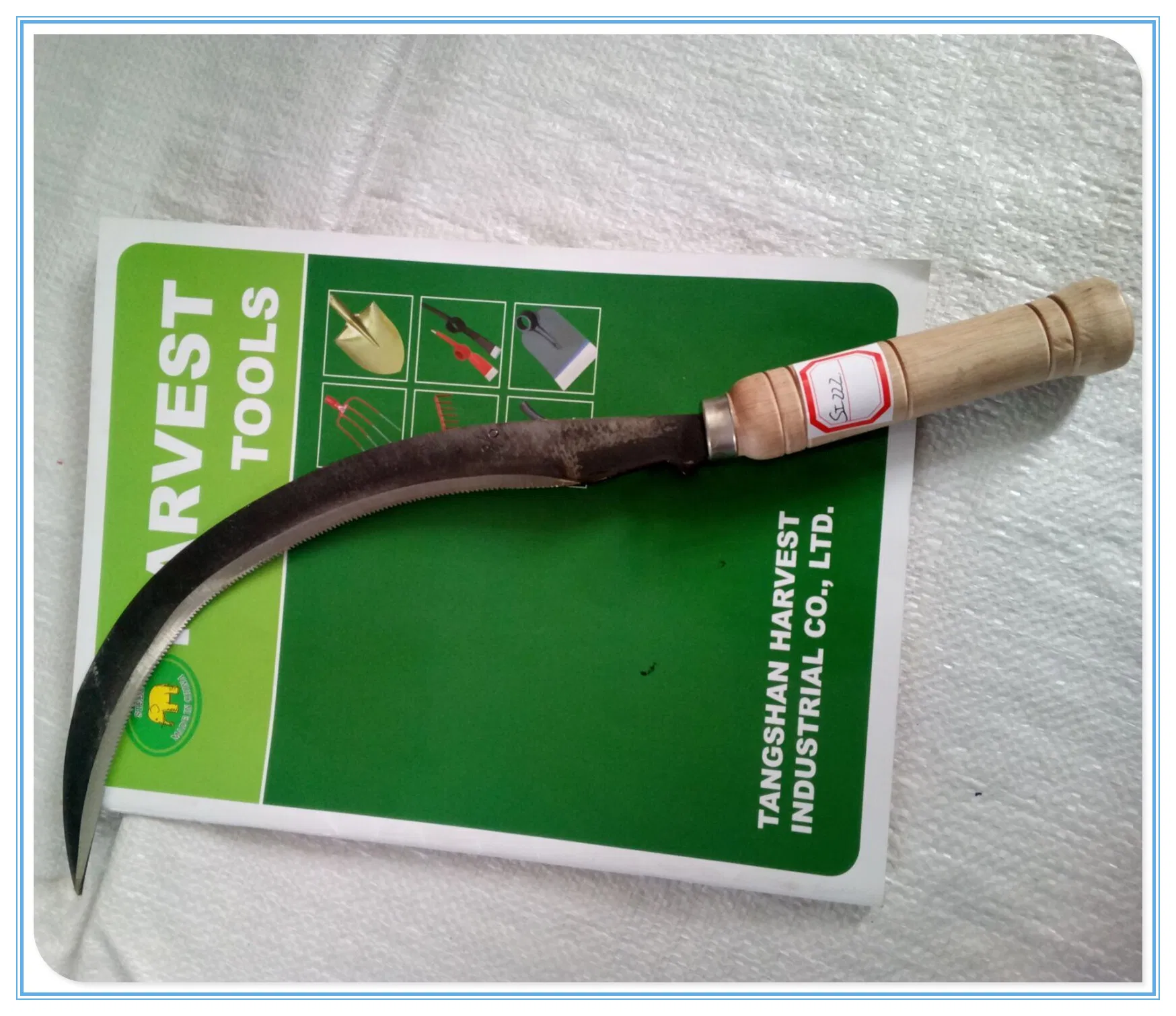 Sickle with Wooden Handle