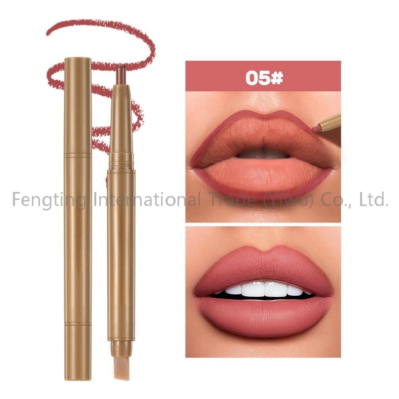 Custom Logo Smooth Long Lasting Private Label Cream Dark Brown Makeup Peptide Volume Contouring Plump Lip Liner