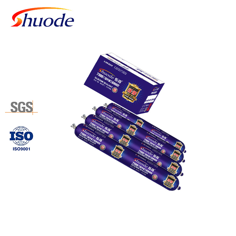 Neutral Silicone Sealant for Wood and Glass, Available in Clear