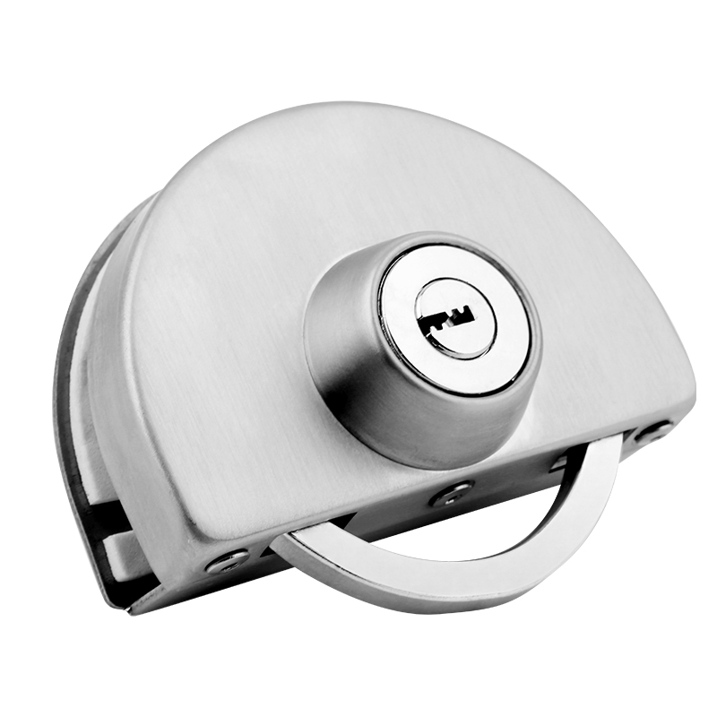 Hotel Key Lock Cylinder Portable Stainless Steel Glass Door Lock