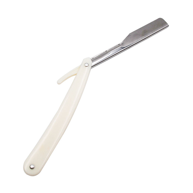 Stainless Steel Cutthroat Professional Shaver Straight Barber Men Single Edge Razor Blades Razor Stand